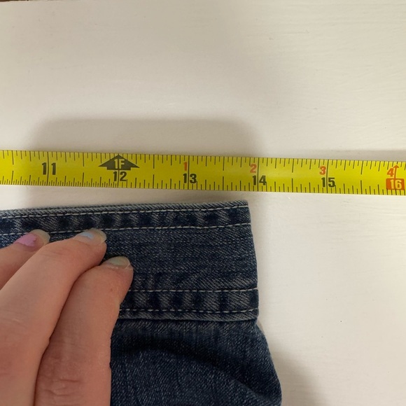 Old Navy Blue Relaxed Fit Jeans with Drawstring Waistband Denim Women’s Size 2 - Picture 14 of 16